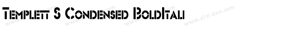 Templett S Condensed BoldItalic字体转换